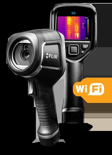 FLIR E8 WIFI 采用MSX?技术且具有Wi-Fi功能的红外热像仪